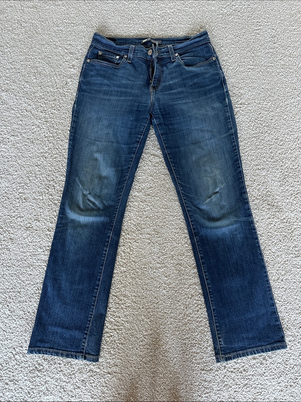 Levi’s 505 Classic Dark Wash Straight-Leg Jeans 28x30